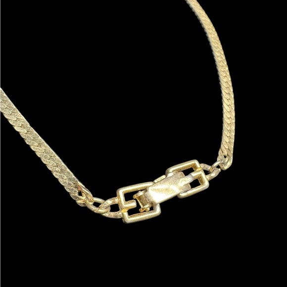 Givenchy Vintage Gold Tone Necklace Choker - Picture 4 of 5